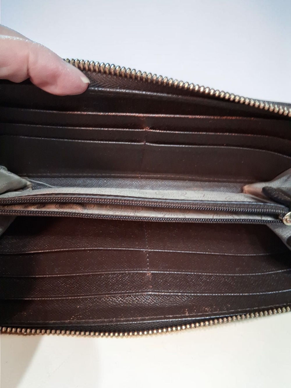 Michael Kors Brown Snake-Embossed Zip Wallet - Picture 5 of 5